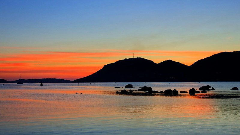 Traghetti Piombino Porto Vecchio | Tramonto sulla baia di Porto Vecchio